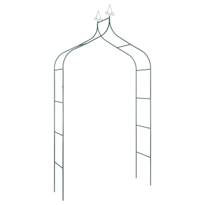 Gothic Spires Garden Arch Frame Wedding Party Flower Balloon Decoration Archway Climbing Plants Arbour Vine Stand Trellis Dark Green