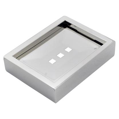 Square Stainless Steel Wall Mounted Bathroom Laundry Wash Shower Soap Dish Tray Holder Chrome/Nero Black/Brushed Gold