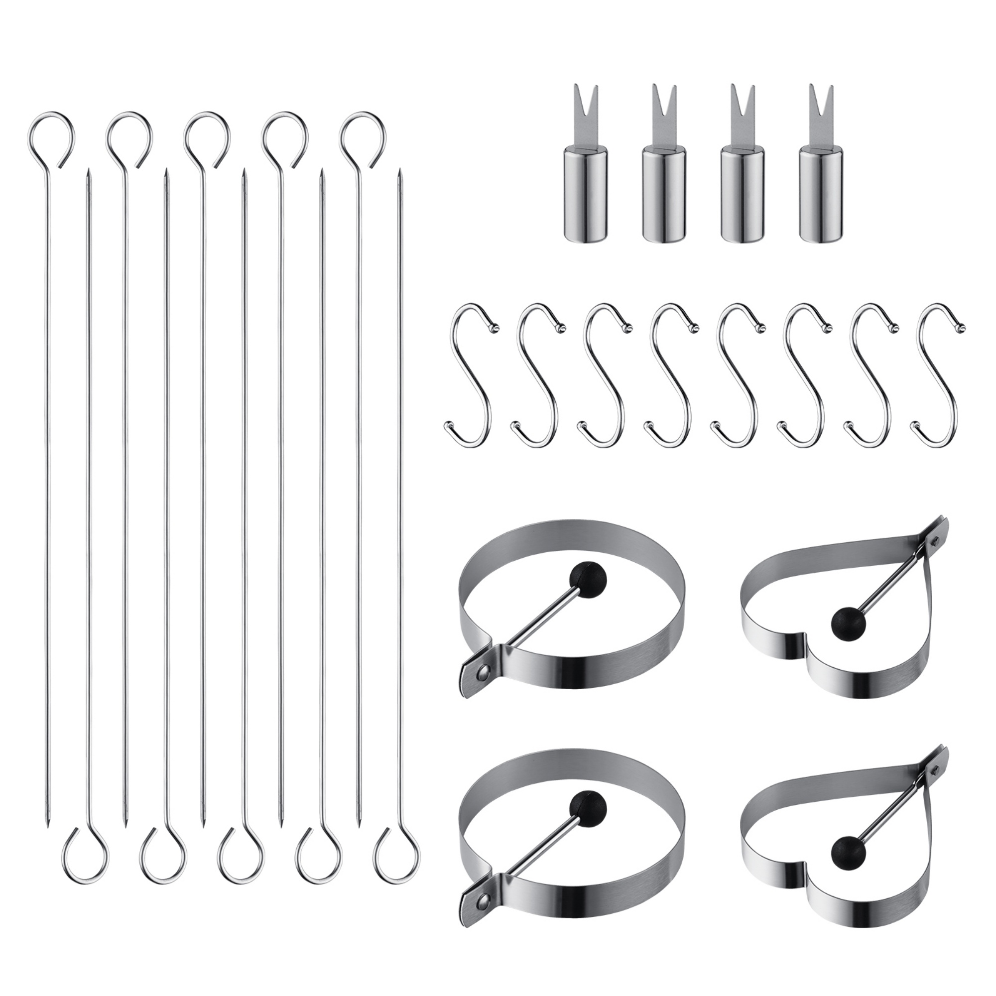 Portable 43PCs Stainless Steel BBQ Tool Set Home Outdoor Camping Picnic Cook Grill Accessories