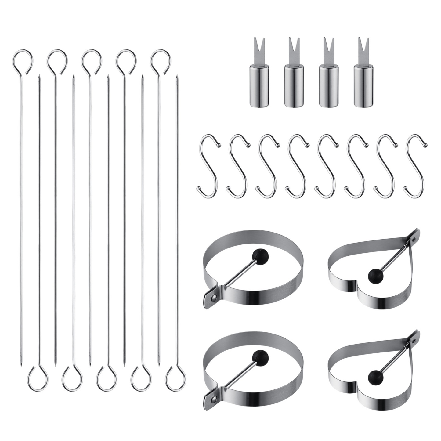 Portable 43PCs Stainless Steel BBQ Tool Set Home Outdoor Camping Picnic Cook Grill Accessories