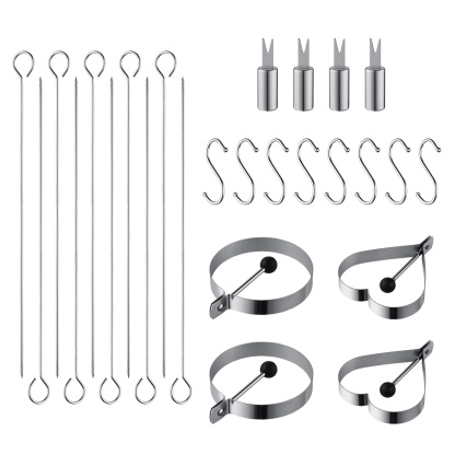 Portable 43PCs Stainless Steel BBQ Tool Set Home Outdoor Camping Picnic Cook Grill Accessories