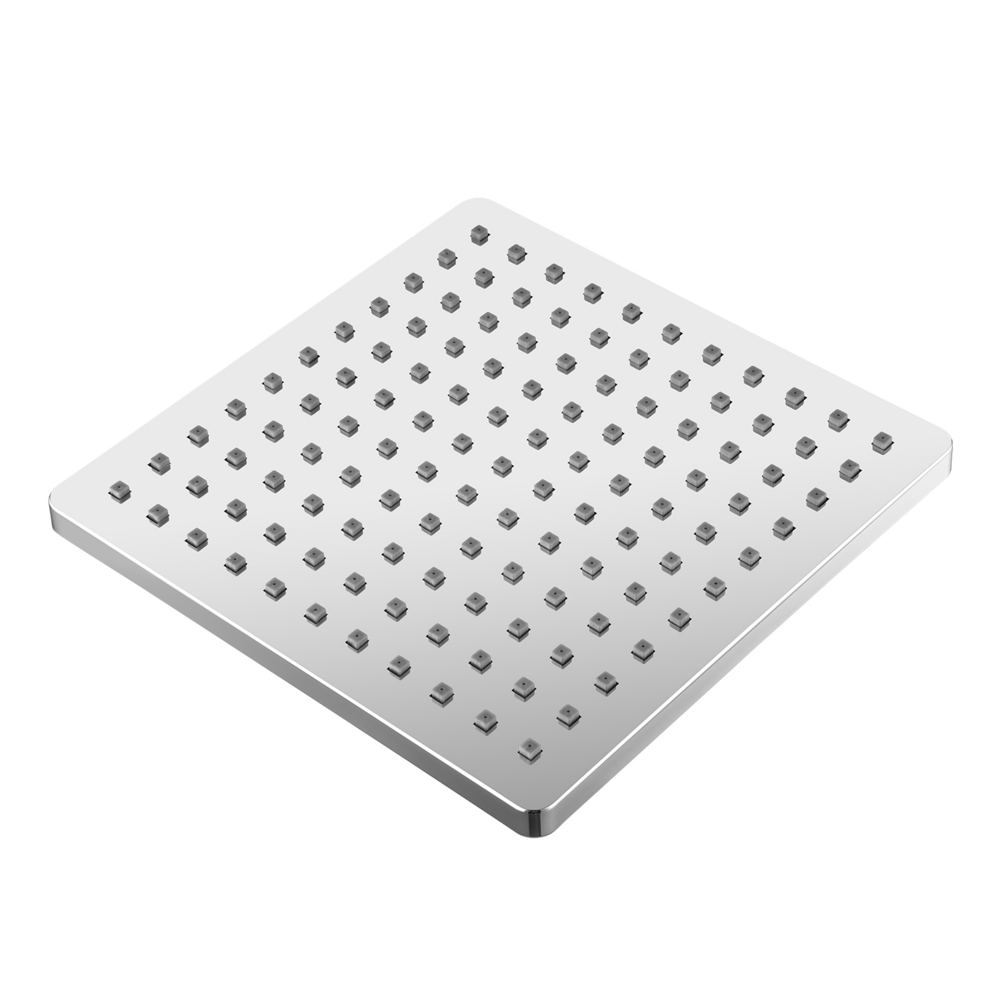 250mm 10'' Bathroom Rain Square Overhead Shower Head For Wall Mounted Gooseneck Shower Arm Chrome/Matte Black