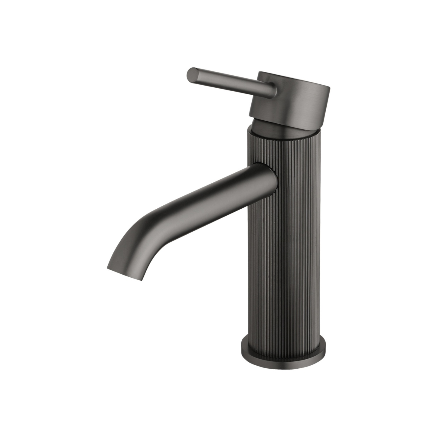 Bathroom Round Brass Basin Mixer Tap Laundry Sink Vanity Pin Lever Knurled Faucet Chrome/Brushed Yellow Gold/Gunmetal Grey