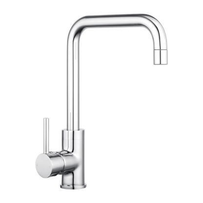 360° Swivel Round Brass Gooseneck Kitchen Sink Mixer Tap Laundry Basin Vanity 2 Mode Spray Spout Faucet Chrome/Yellow Gold