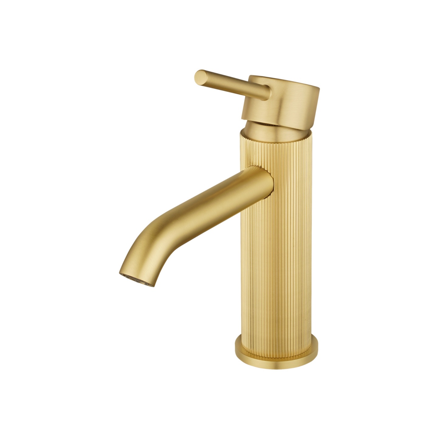 Bathroom Round Brass Basin Mixer Tap Laundry Sink Vanity Pin Lever Knurled Faucet Chrome/Brushed Yellow Gold/Gunmetal Grey