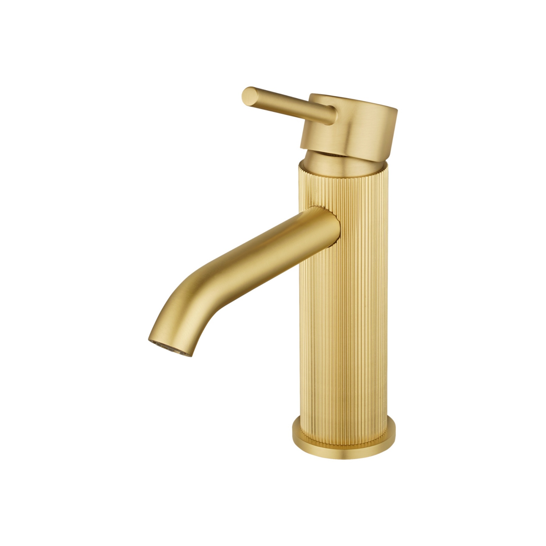 Bathroom Round Brass Basin Mixer Tap Laundry Sink Vanity Pin Lever Knurled Faucet Chrome/Brushed Yellow Gold/Gunmetal Grey