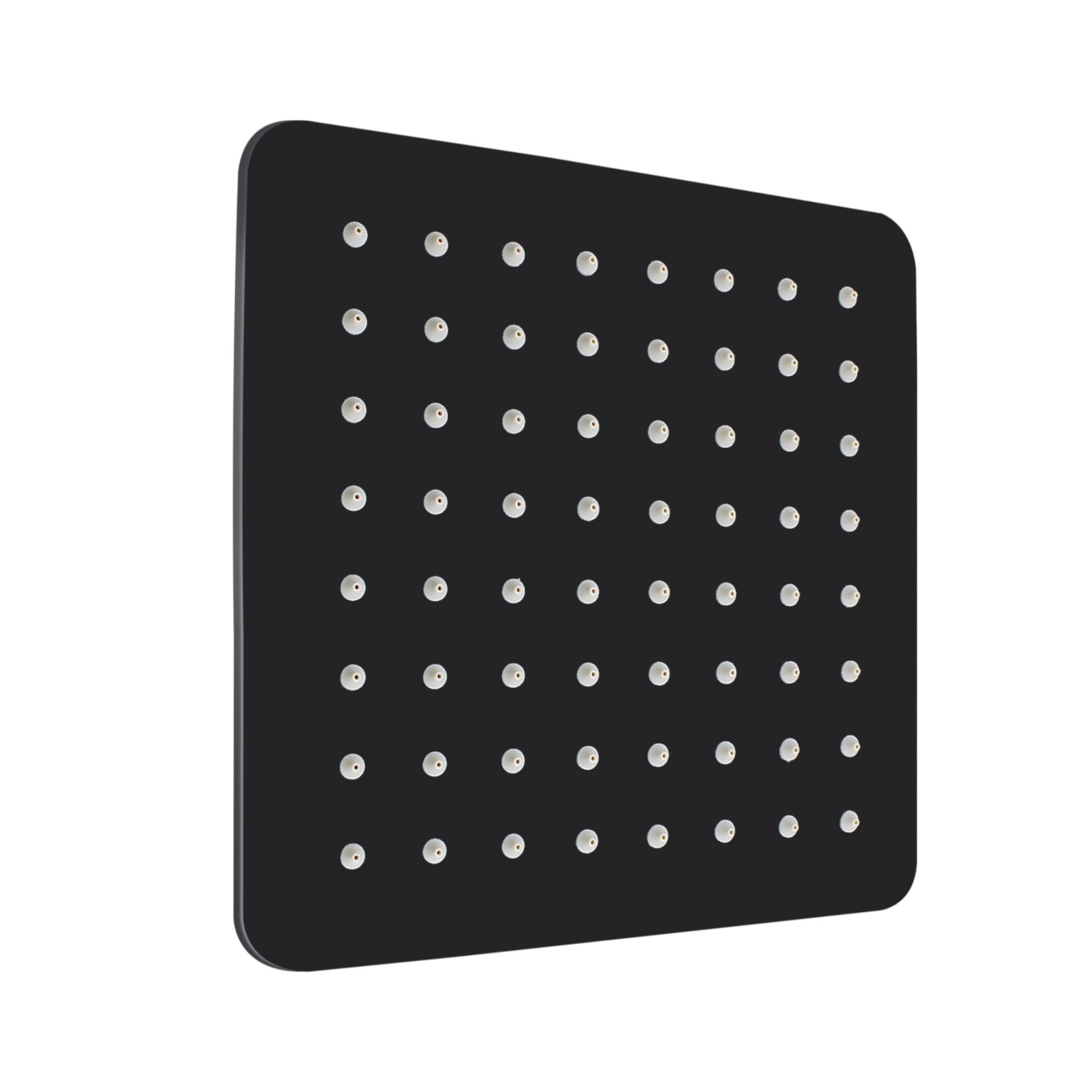 200mm 8'' Stainless Steel Square Thin Overhead Shower Head Bathroom Rainfall Shower Rose Chrome/Matte Black