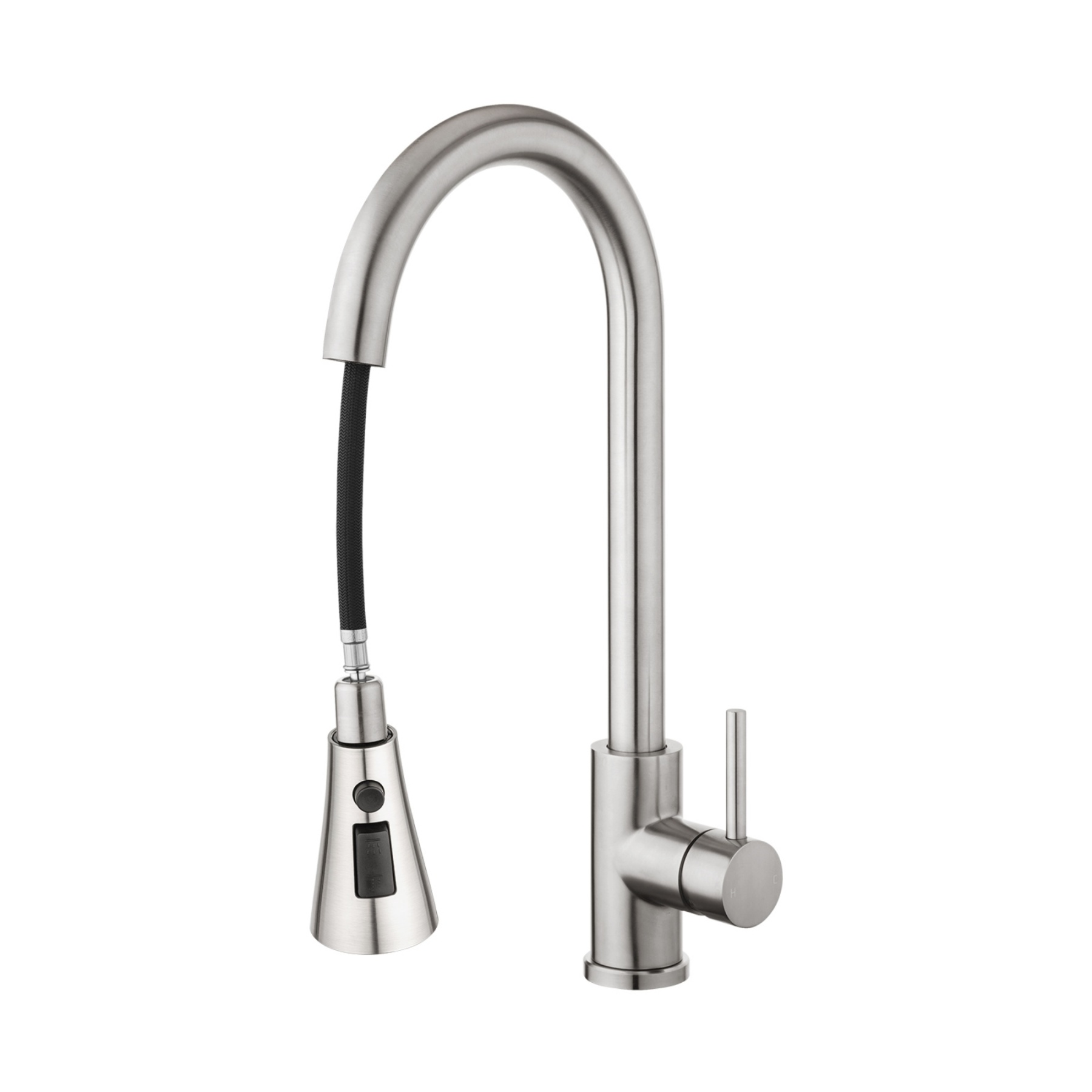 Stainless Steel 3 Function Pull Out Kitchen Sink Mixer Tap Laundry Basin 360° Swivel Spout Faucet Chrome/Black/Brushed Yellow Gold