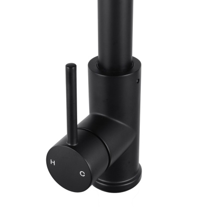 Swivel Pull Out Spout Kitchen Sink Basin Laundry Mixer Tap Brass WELS Black / Brushed Yellow Gold 