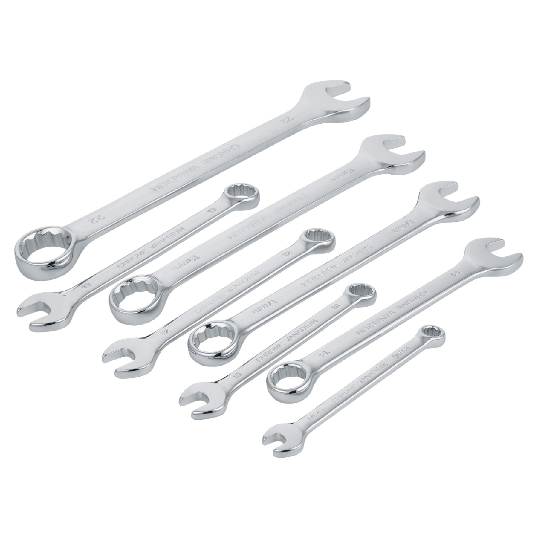 8PCs Ratchet Gear Spanner Set Combination Ring Open End Wrench Hand Tool Kit 