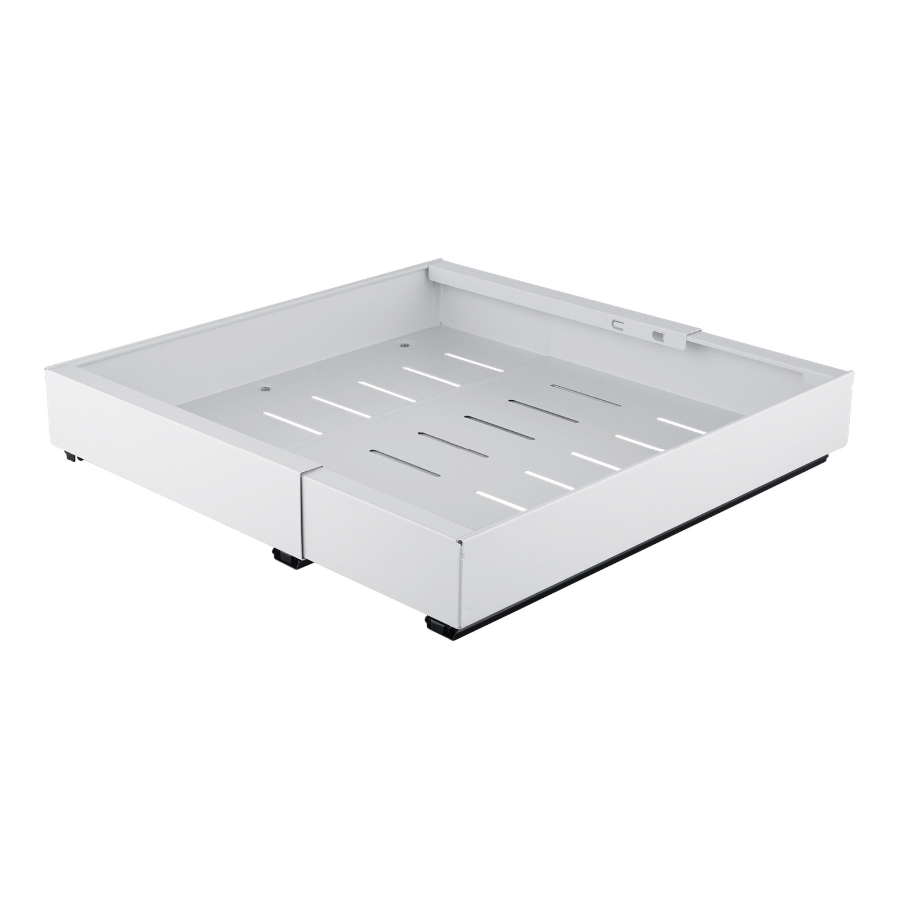 31-52cm Pull-Out Extendable Steel Cabinet Tray Kitchen Slide Drawer Organizer Rack Holder Storage Shelf