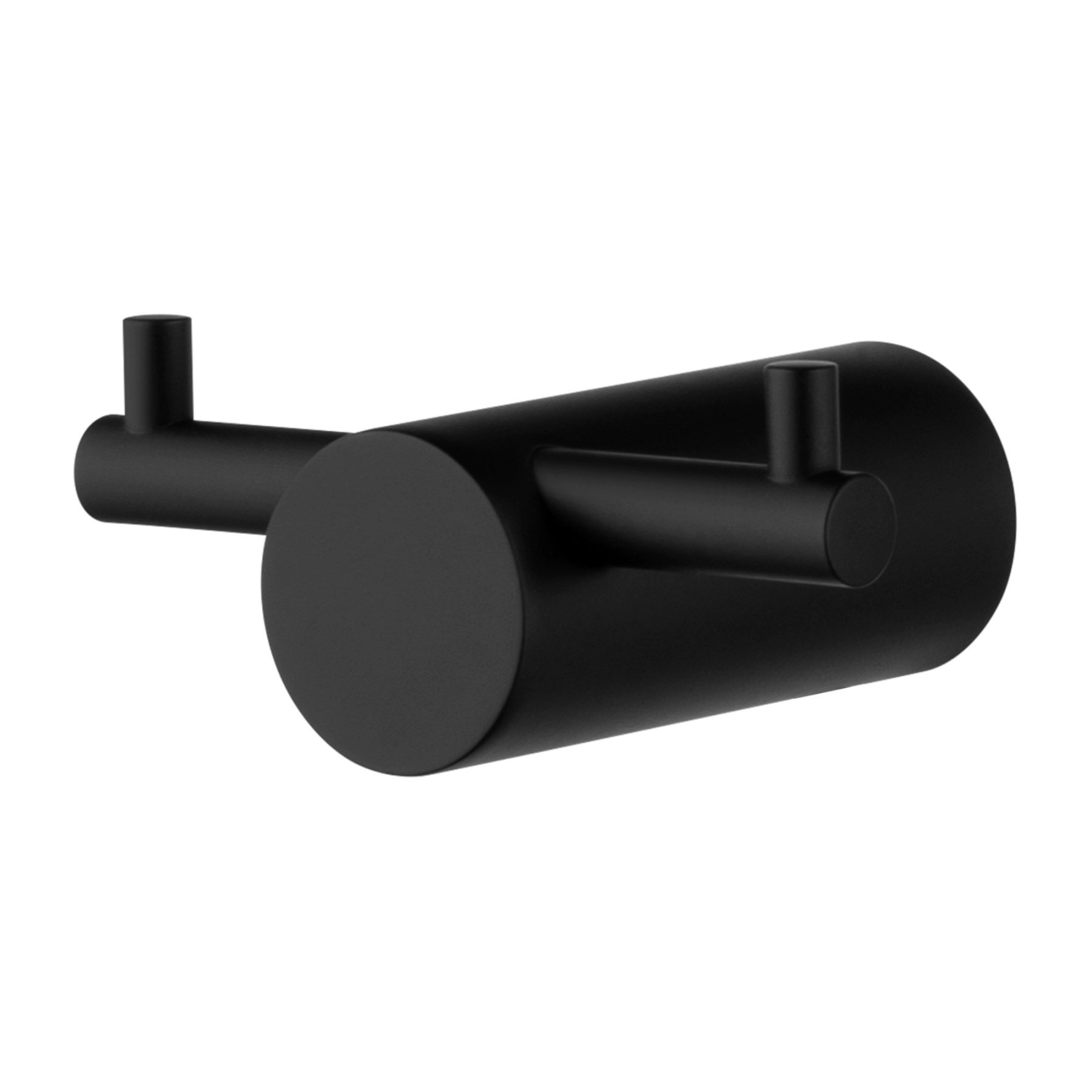 Bathroom Round Stainless Steel Robe Hook Wall Mounted Double Towel Clothes Hanger Holder Chrome/Matte Black/Brushed Yellow Gold