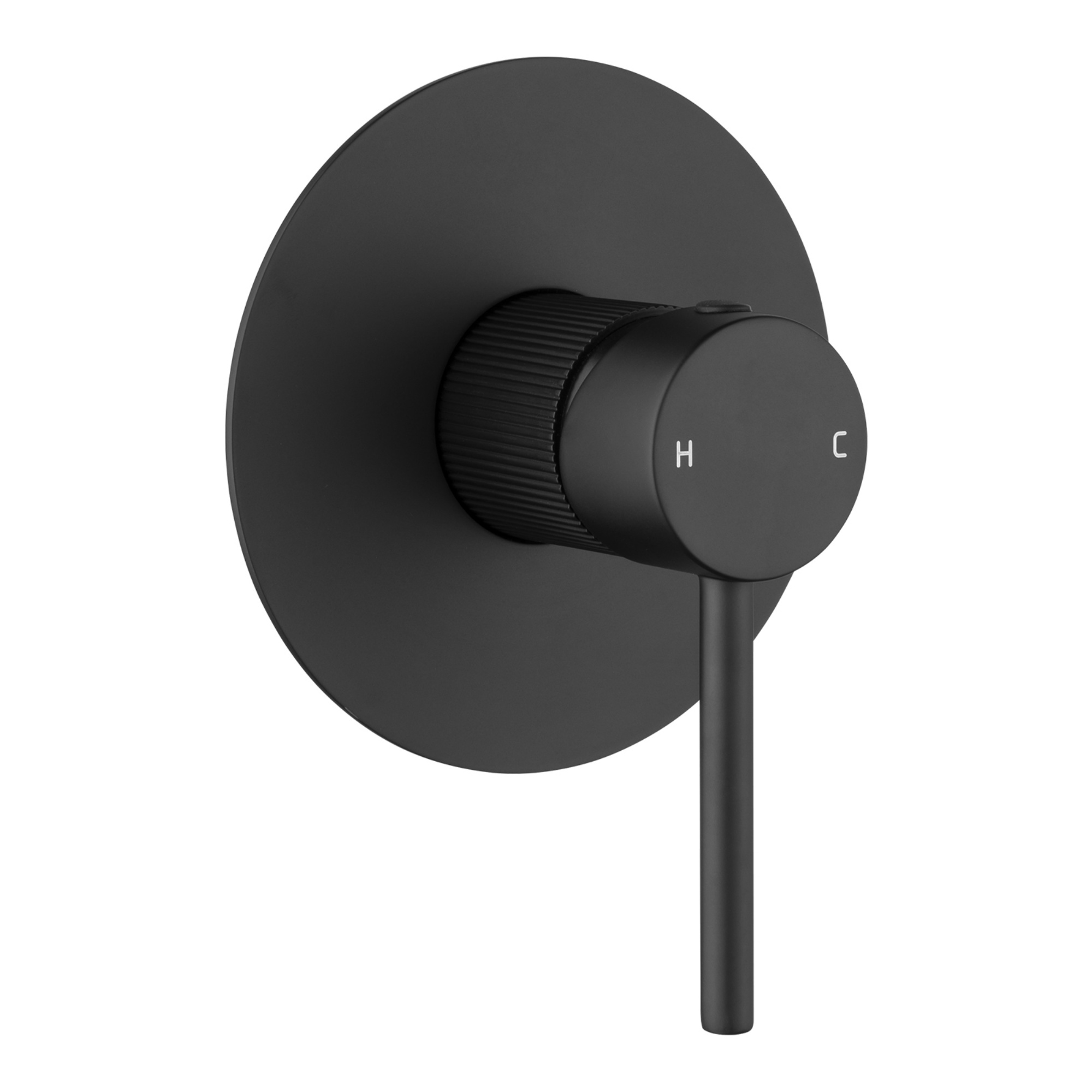 Bath Shower Knurled Round Brass Wall Mixer Tap Bathtub Bathroom Sink Basin Vanity Wall Spout Valve Chrome/Black