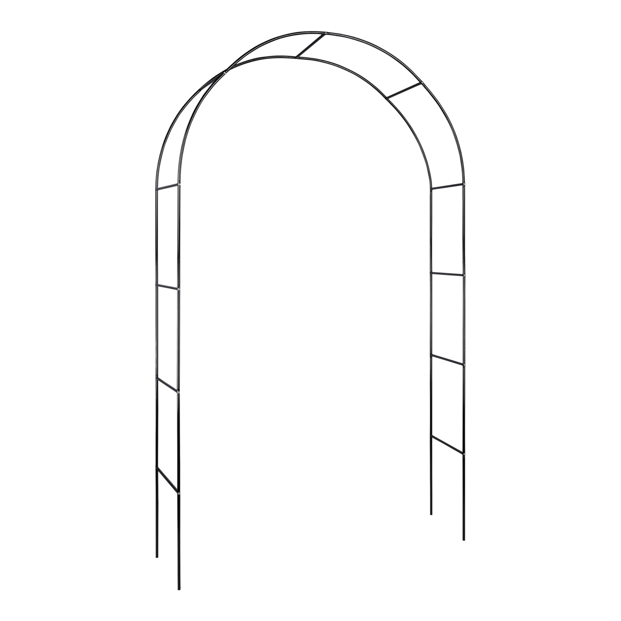 Wedding Garden Arch Without Base Party Balloon Flower Decoration Archway Climbing Plants Arbour Vine Stand Trellis White/Black/Dark Green