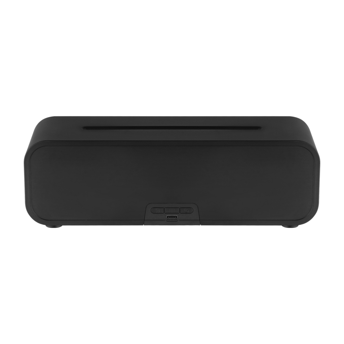 7 Colour Flame Remote Control Aromatherapy Diffuser 3 Timer Sound Reactive Air Humidification Black/White