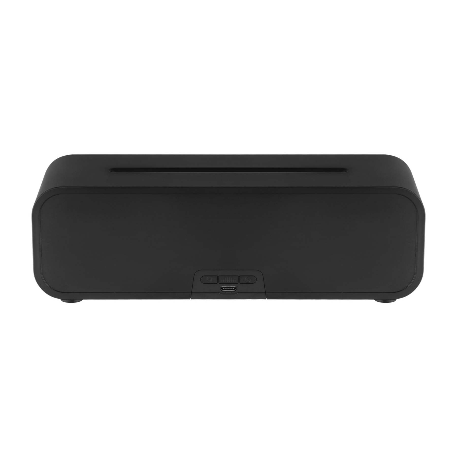 7 Colour Flame Remote Control Aromatherapy Diffuser 3 Timer Sound Reactive Air Humidification Black/White