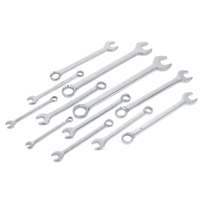 12PCs Ratchet Gear Spanner Repairs Set Combination Ring Open End Wrench Hand Tool Kit