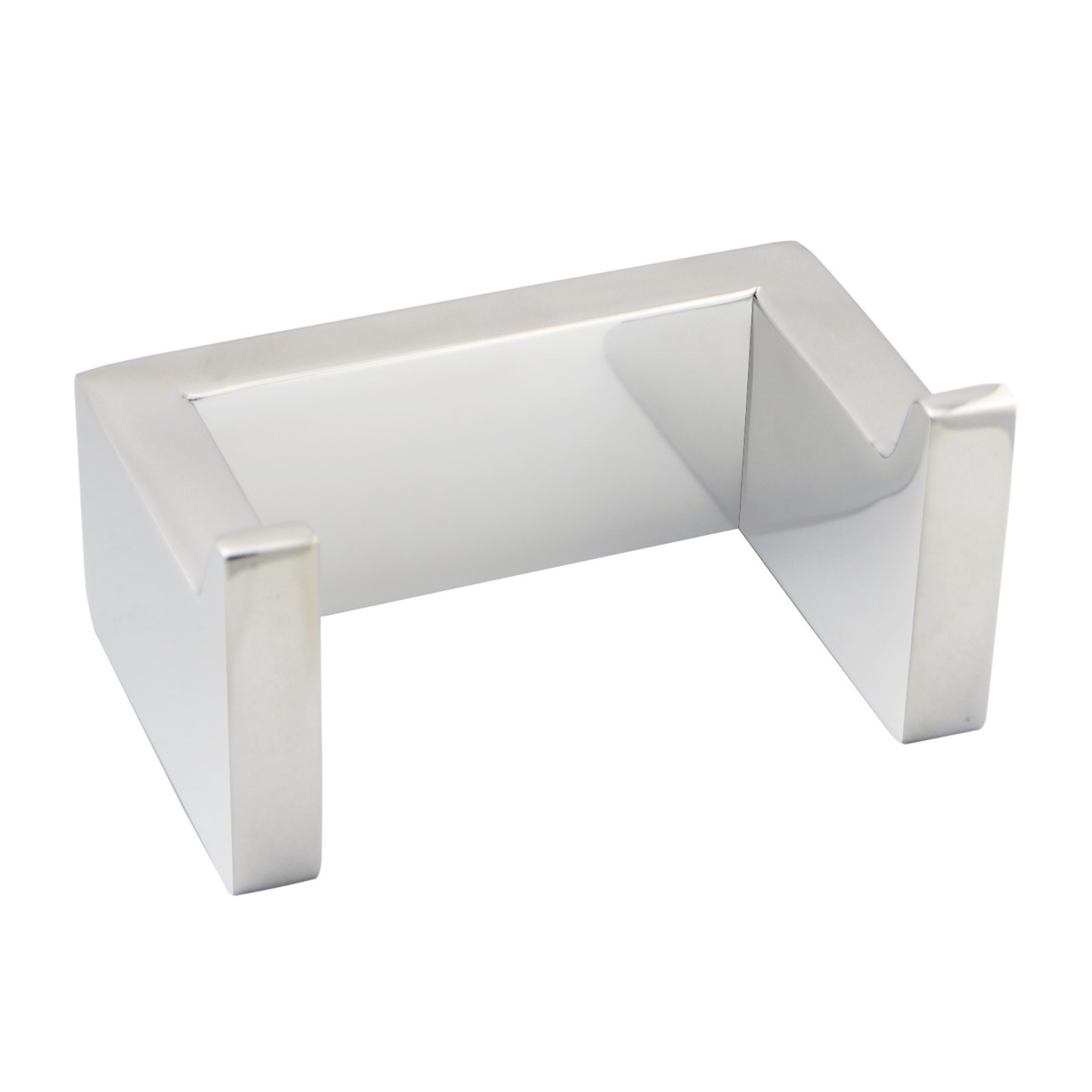 Bathroom Square Stainless Steel Robe Hook Wall Mounted Double Towel Clothes Hanger Holder Black/Chrome