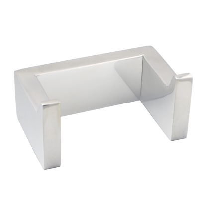 Bathroom Square Stainless Steel Robe Hook Wall Mounted Double Towel Clothes Hanger Holder Black/Chrome