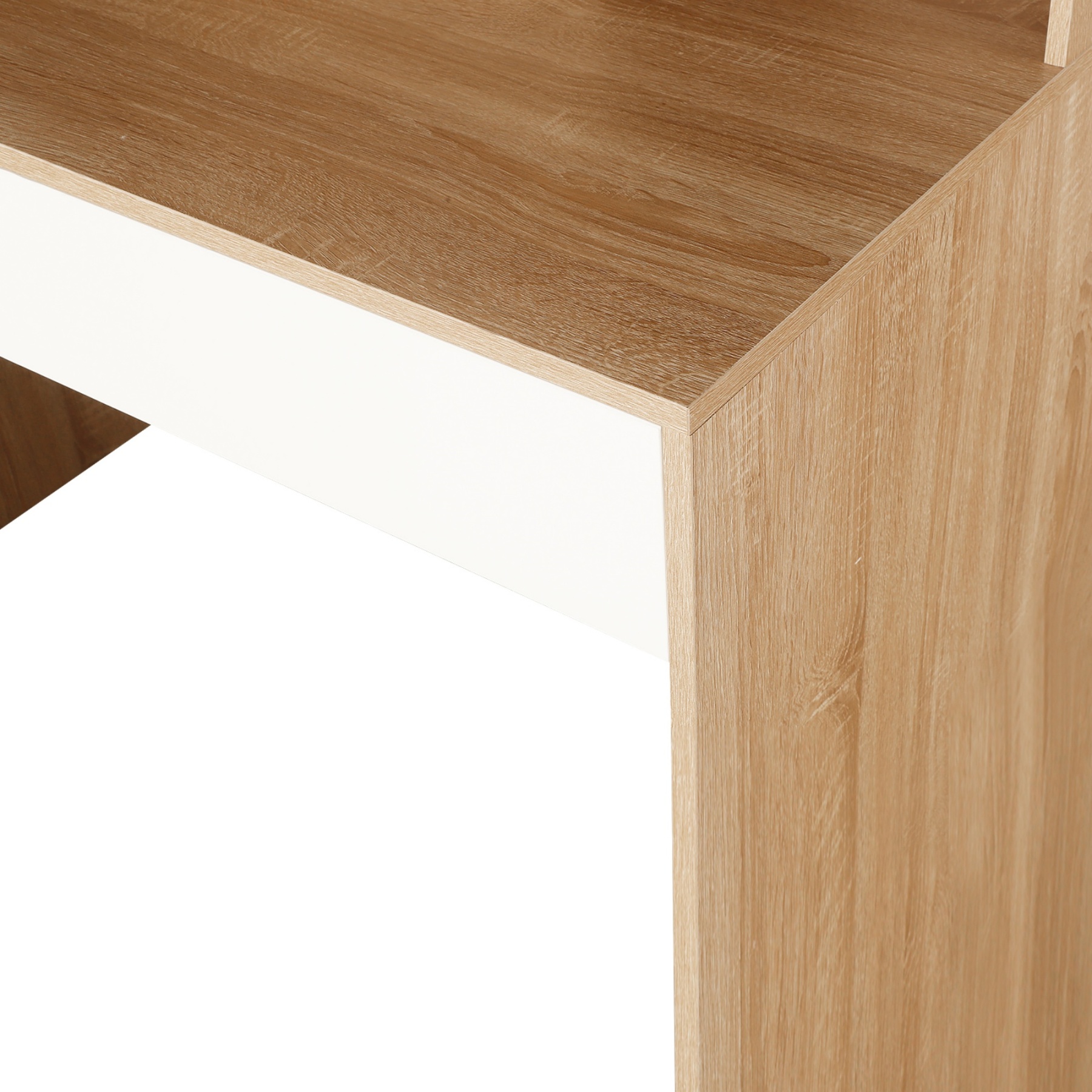 Executive Computer Desk with Hutch Drawer Home Office Study Desk Writing Workstation Open Display Bookshelf