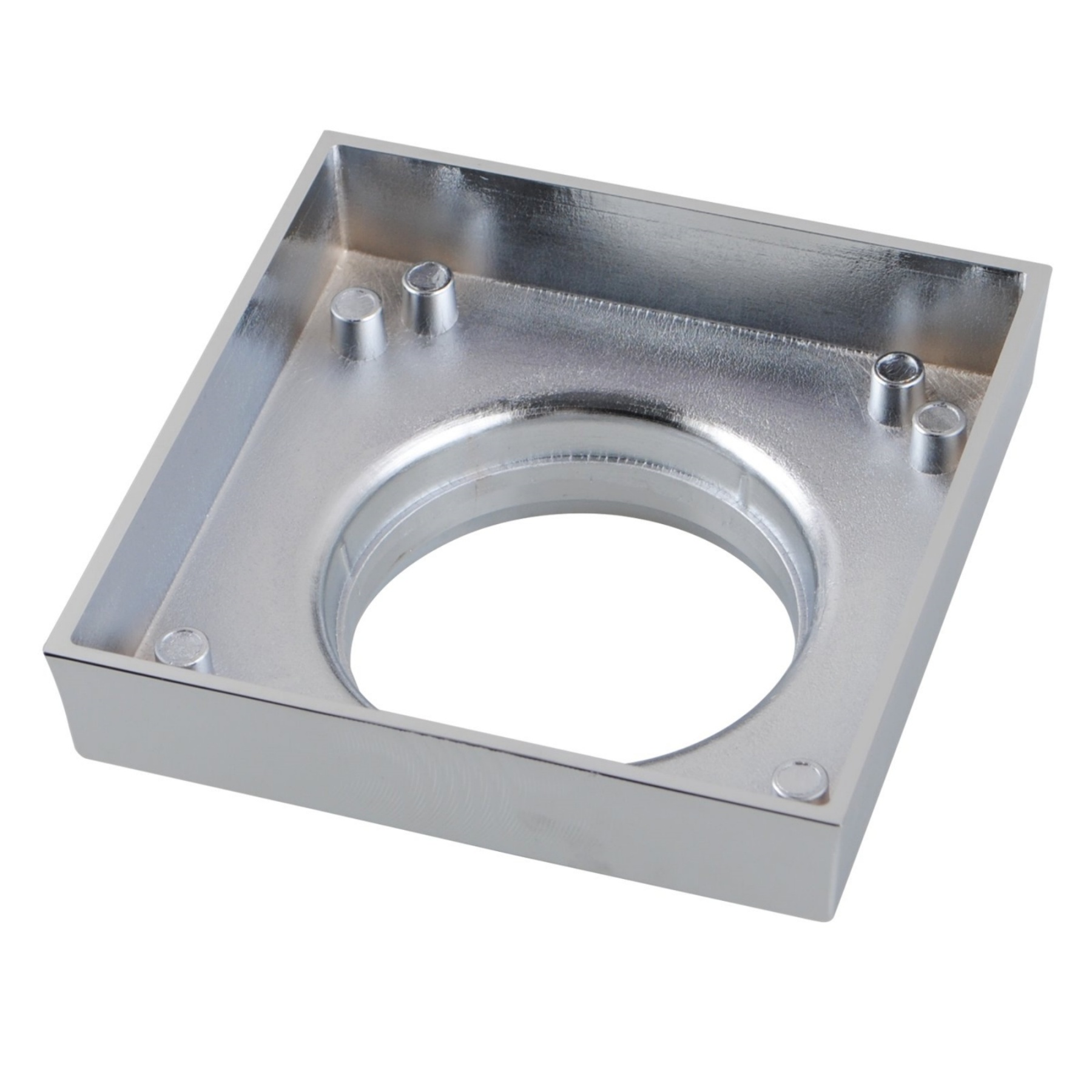 115mm Solid Brass Tile Insert Shower Floor Waste Bathroom Square Great Drain Water Outlet Chrome/Brushed Chrome