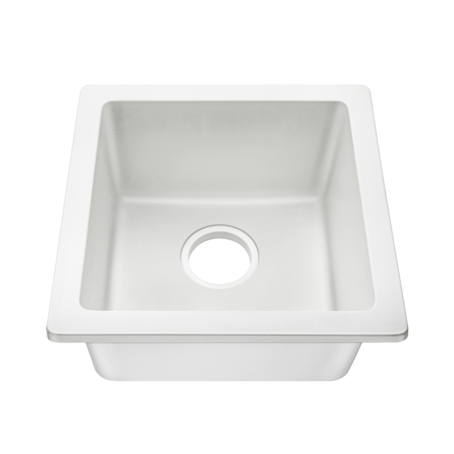 Granite Stone Single Bowl Kitchen Sink Oil-Proof Top/Under Mount Laundry Bar Basin Black/White
