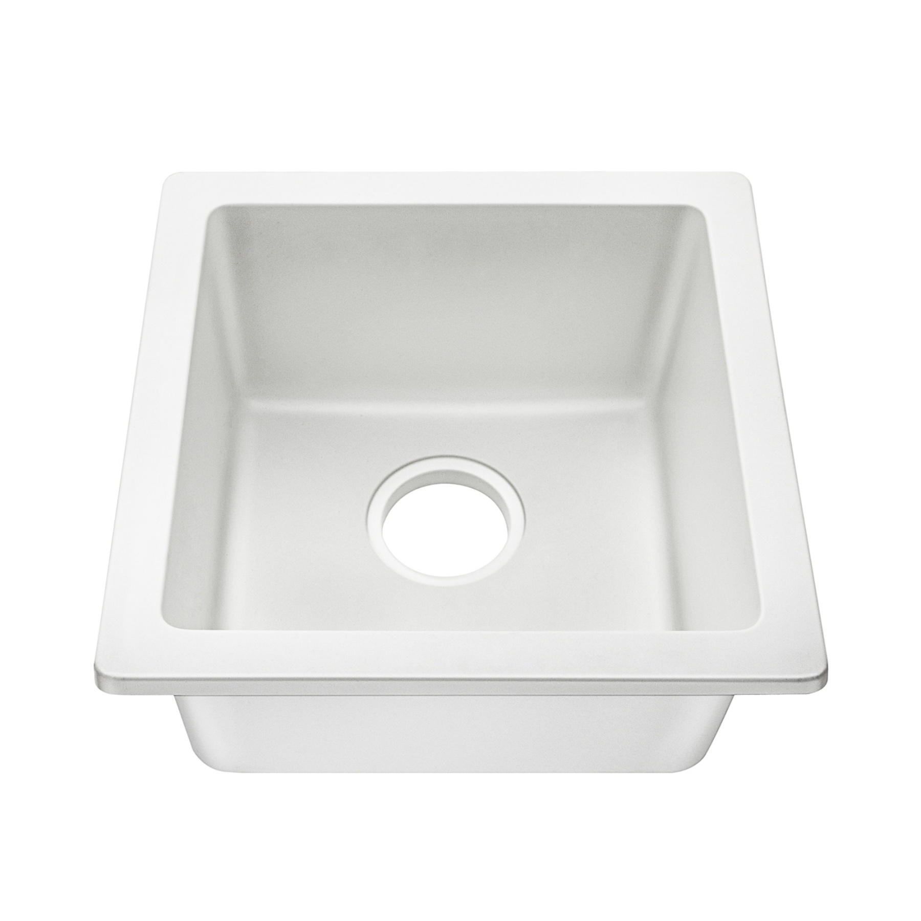 Granite Stone Single Bowl Kitchen Sink Oil-Proof Top/Under Mount Laundry Bar Basin Black/White