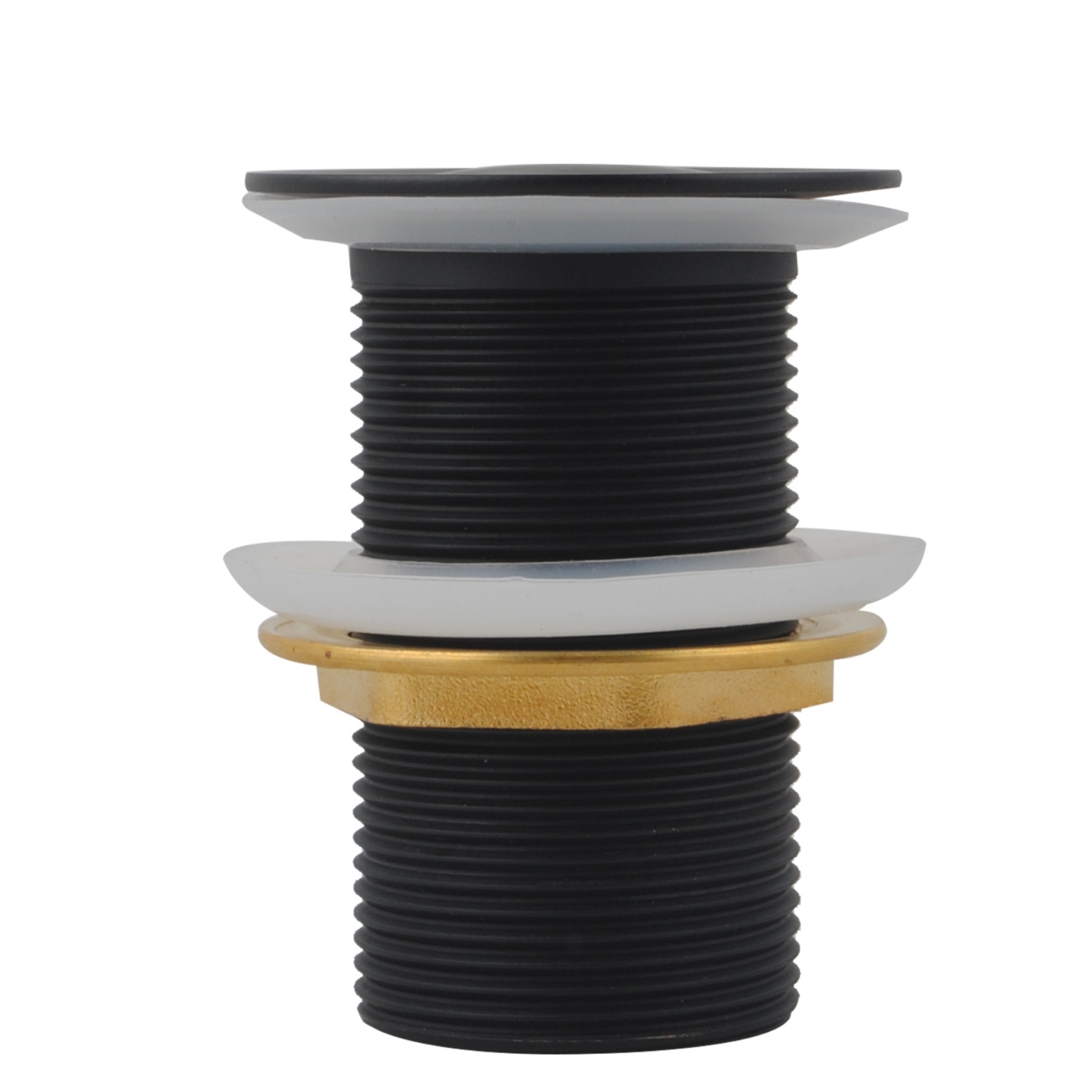 32mm Round Basin Sink Pop Up Waste Non Overflow Bathroom Vanity Drain Plug 40mm Adapter Chrome/Matte Black/Brushed Yellow Gold