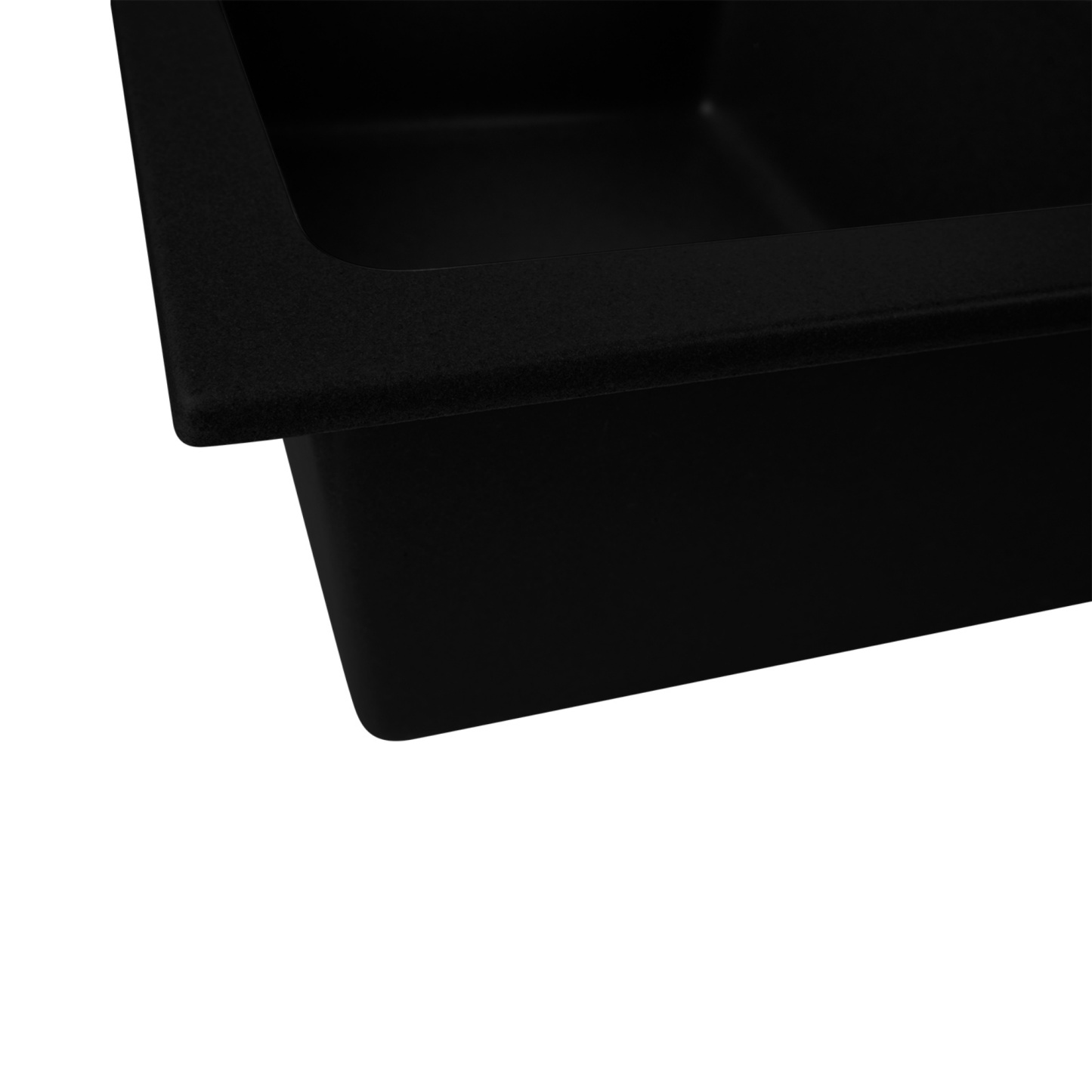 1160mm Granite Quartz Stone Kitchen Sink Double Bowls Drainboard Drainer Under/Top-Mount Black/White