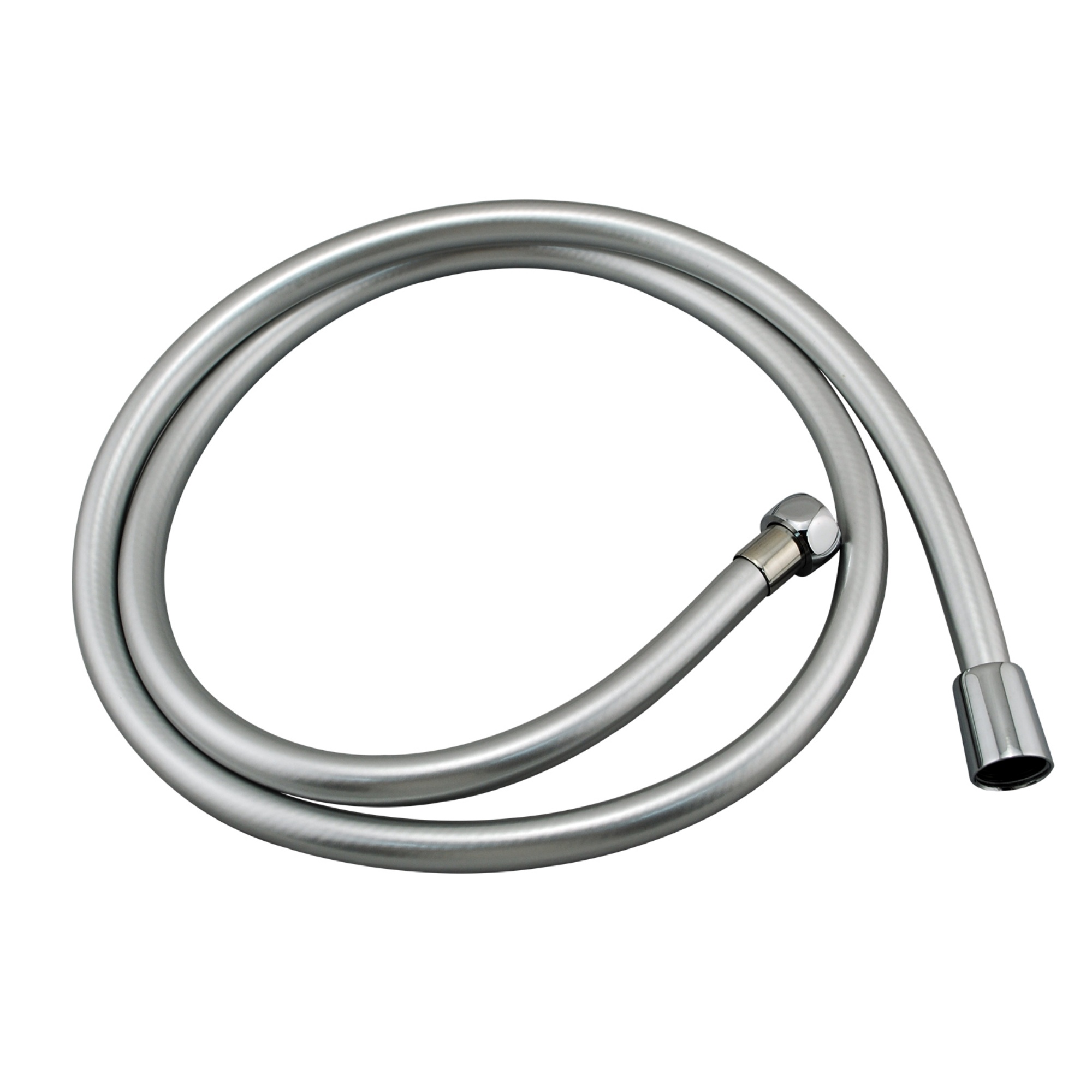 1500mm Flexible PVC Water Hose Bathroom Hand Held Shower Hose Pipe Connector Silver/Black