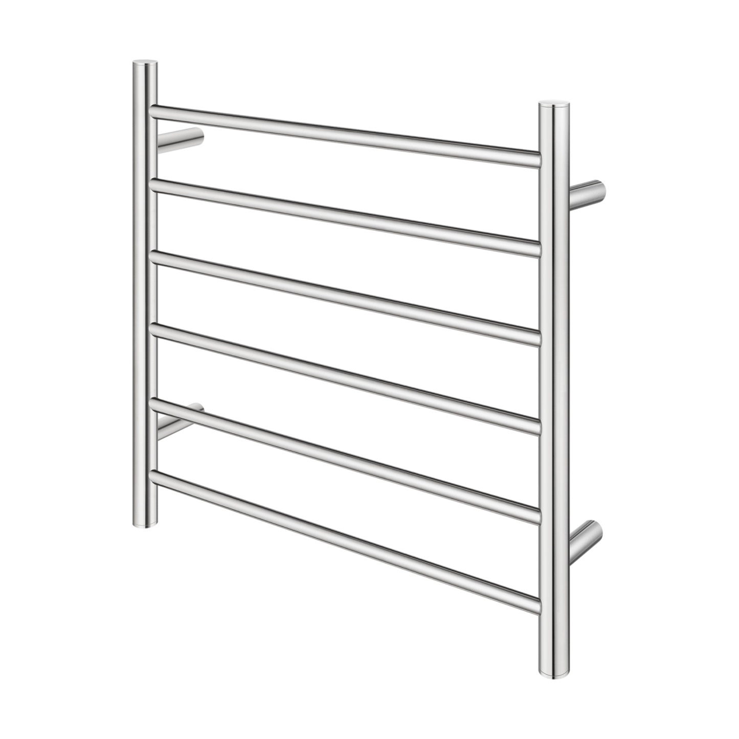 Round Aluminum Electric Heated Towel Rail Rack 6 Bars Bathroom Wall Mounted Warmer Towel Dryer Holder Hanger Silver/Black/Brushed Yellow Gold