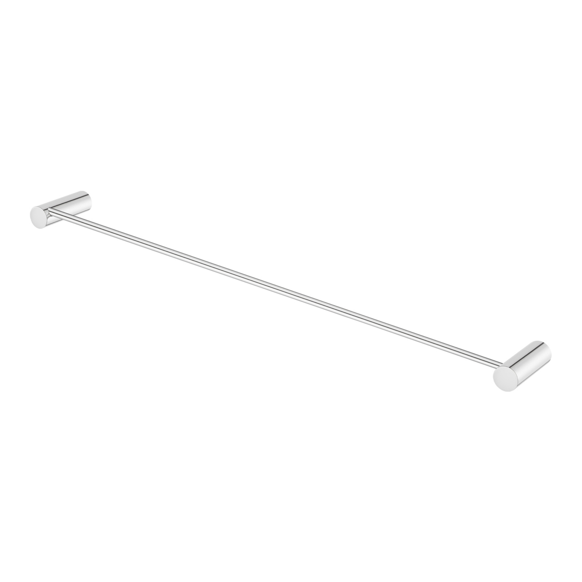 Round Stainless Steel 600mm Single Towel Rail Rack Bathroom Wall Mounted Towel Clothes Holder Hanger Chrome/Matte Black/Brushed Yellow Gold