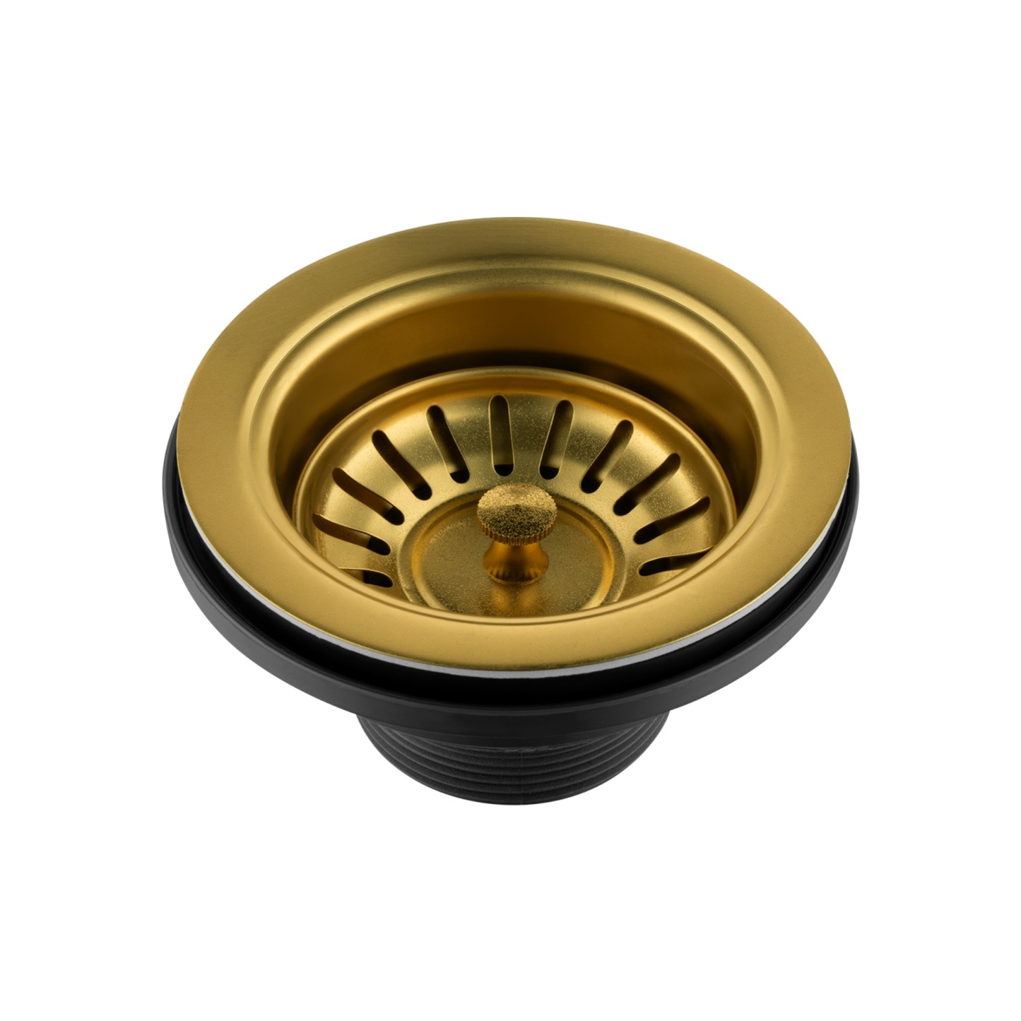 Stainless Steel Kitchen Laundry Sink Strainer Waste Replacement Drain Filtet Drainer Brushed Nickel/Black/Gold