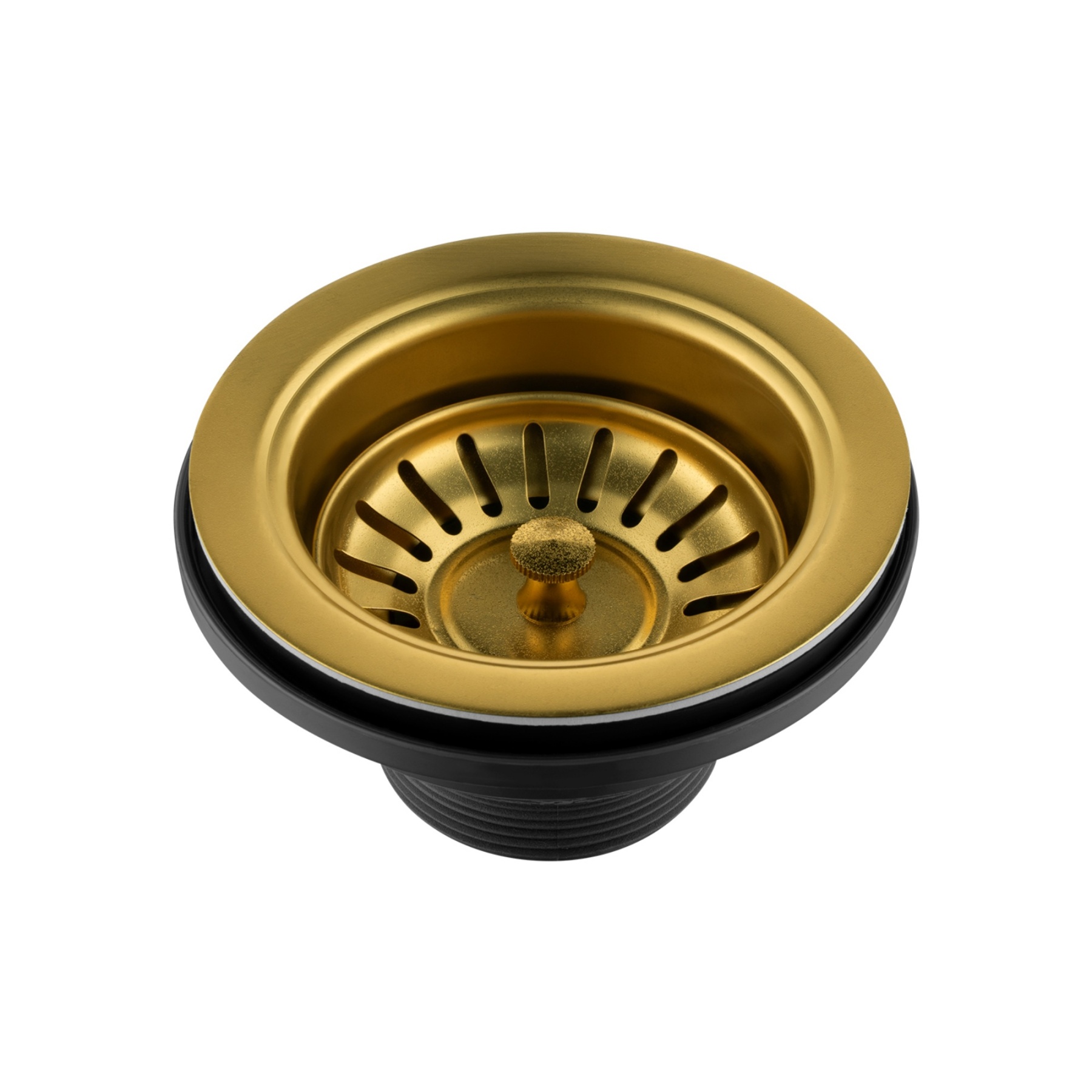 Stainless Steel Kitchen Laundry Sink Strainer Waste Replacement Drain Filtet Drainer Brushed Nickel/Black/Gold