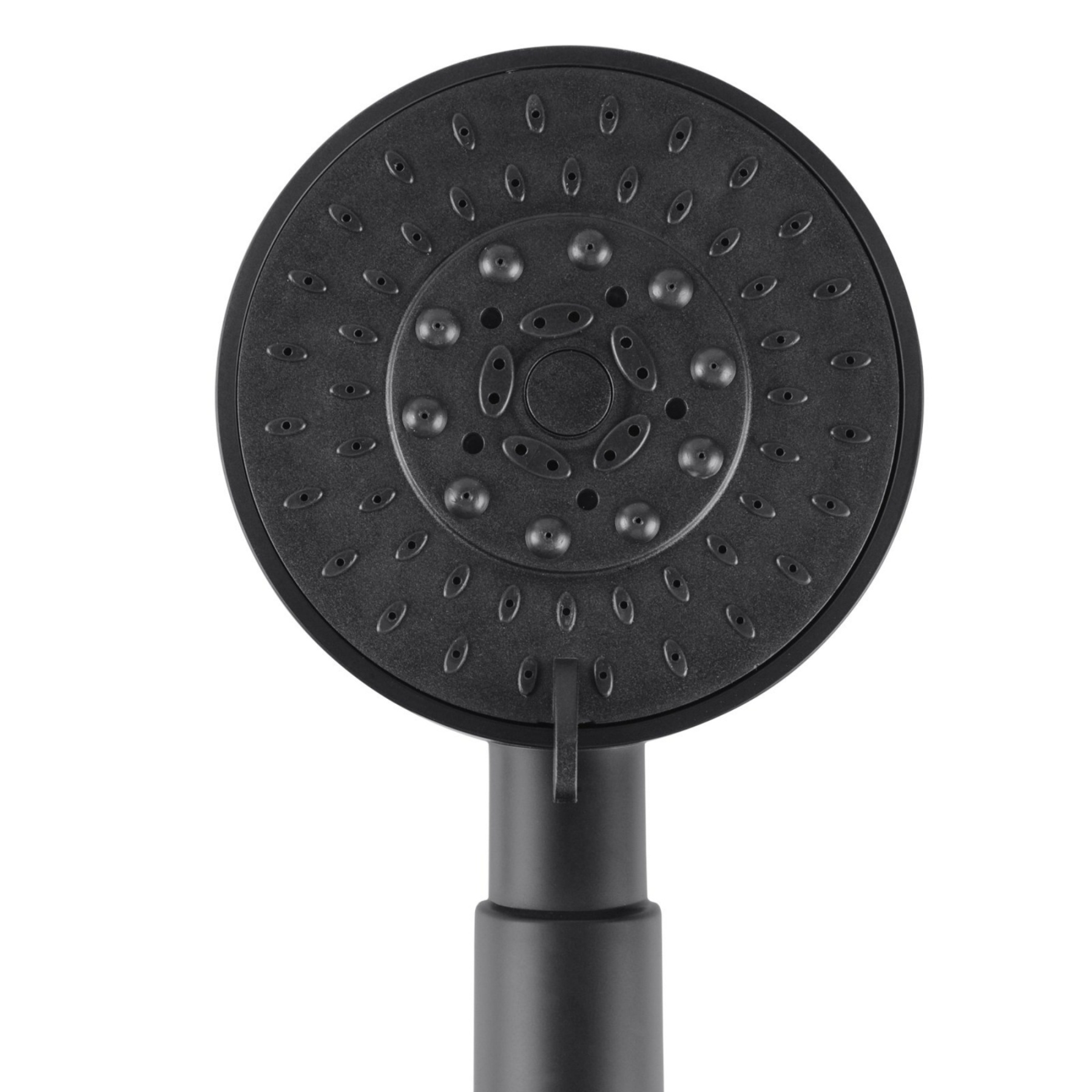 5 Functions Round Rainfall Handheld Shower Head Bathroom Spray Handheld Shower Rose Chrome/Matte Black