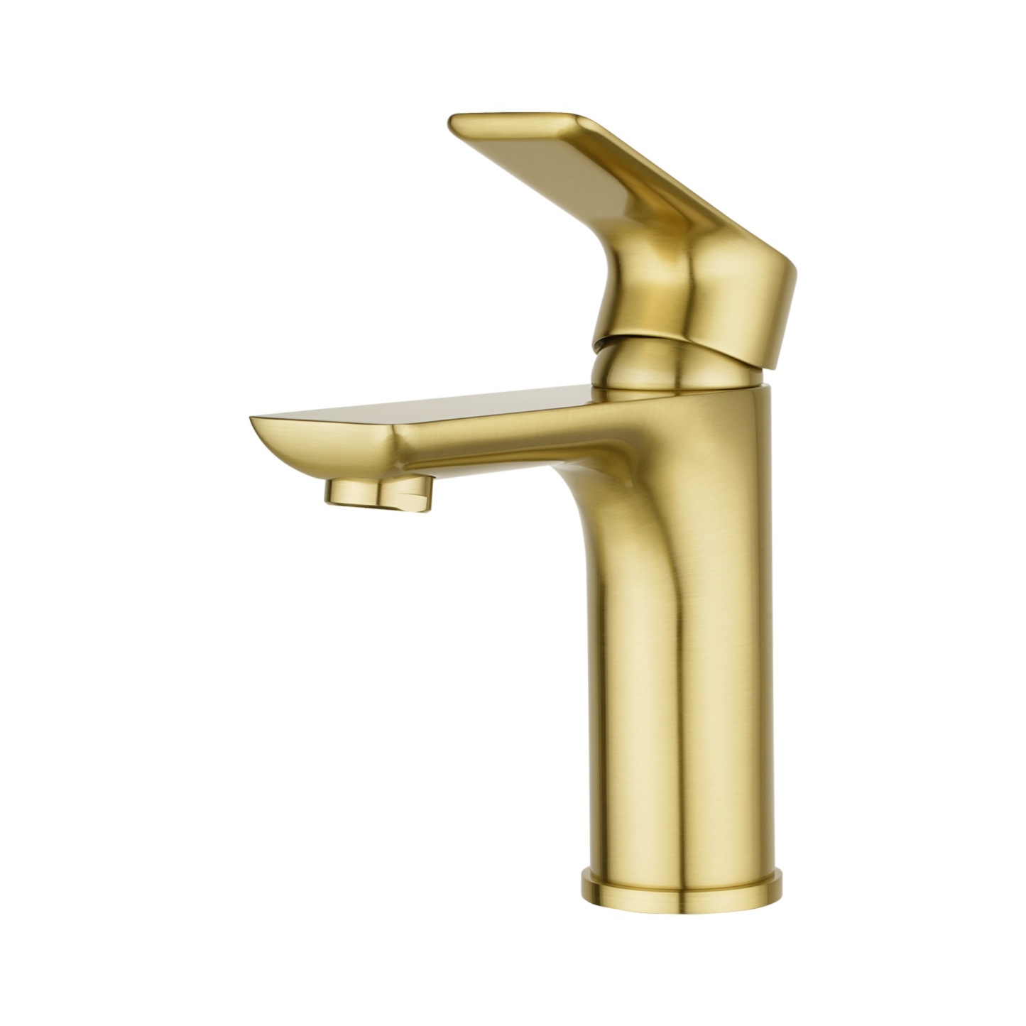 Brass Bathroom Basin Sink Mixer Tap Laundry Vanity Flick Spout Faucet Chrome/Black/White/Brushed Yellow Gold