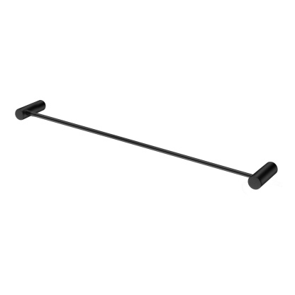 Round Stainless Steel 600mm Single Towel Rail Rack Bathroom Wall Mounted Towel Clothes Holder Hanger Chrome/Matte Black/Brushed Yellow Gold