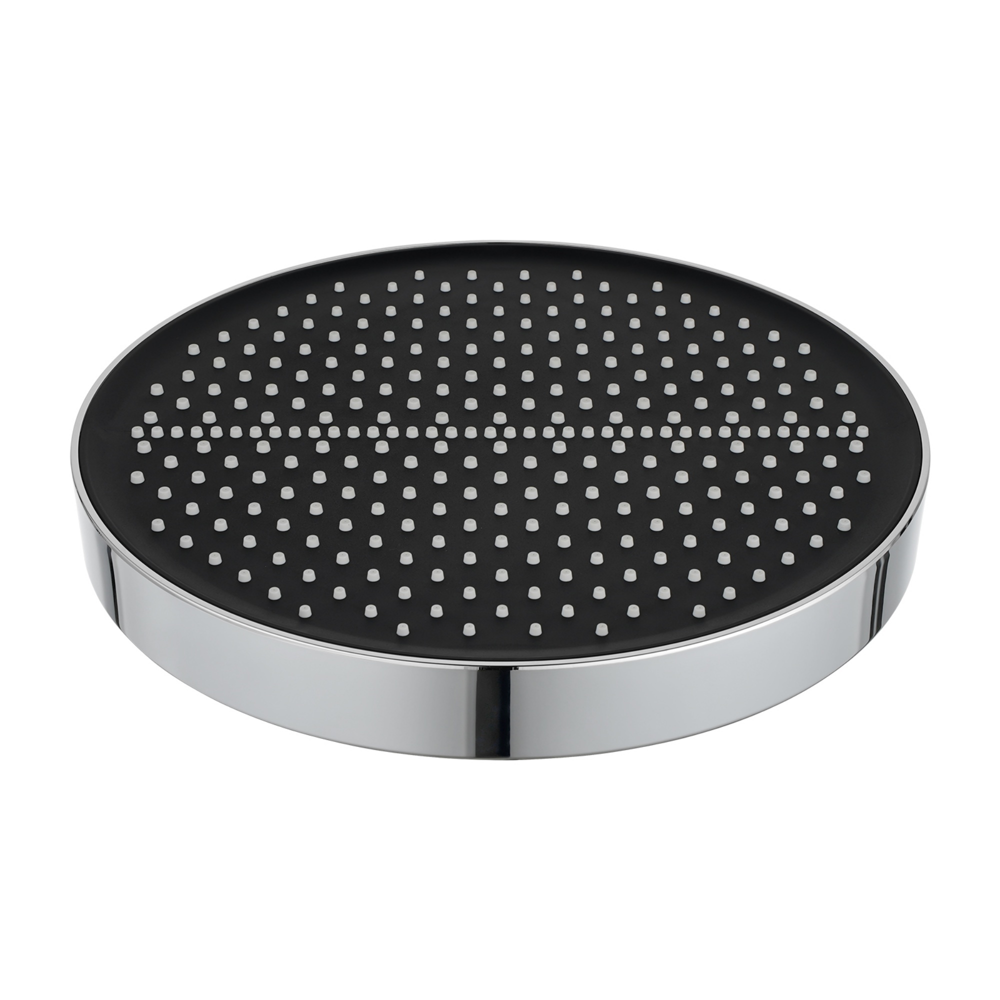 325mm 13'' Bathroom Round 360° Swivel Rainfall Overhead Shower Head Rose For Wall Arm Rail Chrome/Black