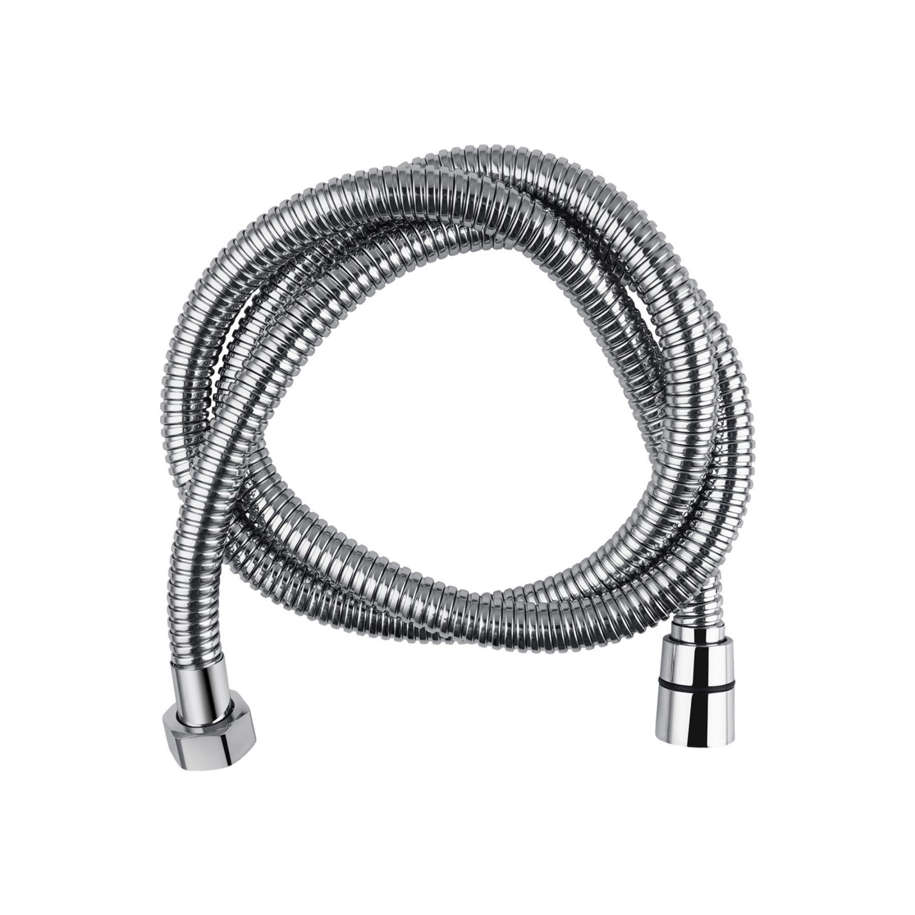 Round Stainless Steel Bathroom Hand-Held Shower Head Douche Toilet Bidet Spray Kit Shattaf 1.2m Hose Chrome/Black