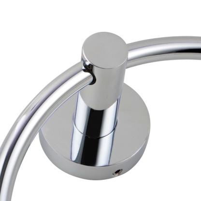Round Stainless Steel Wall Mounted Hand Towel Ring Rack Rail Bathroom Circle Towel Hanger Holder 