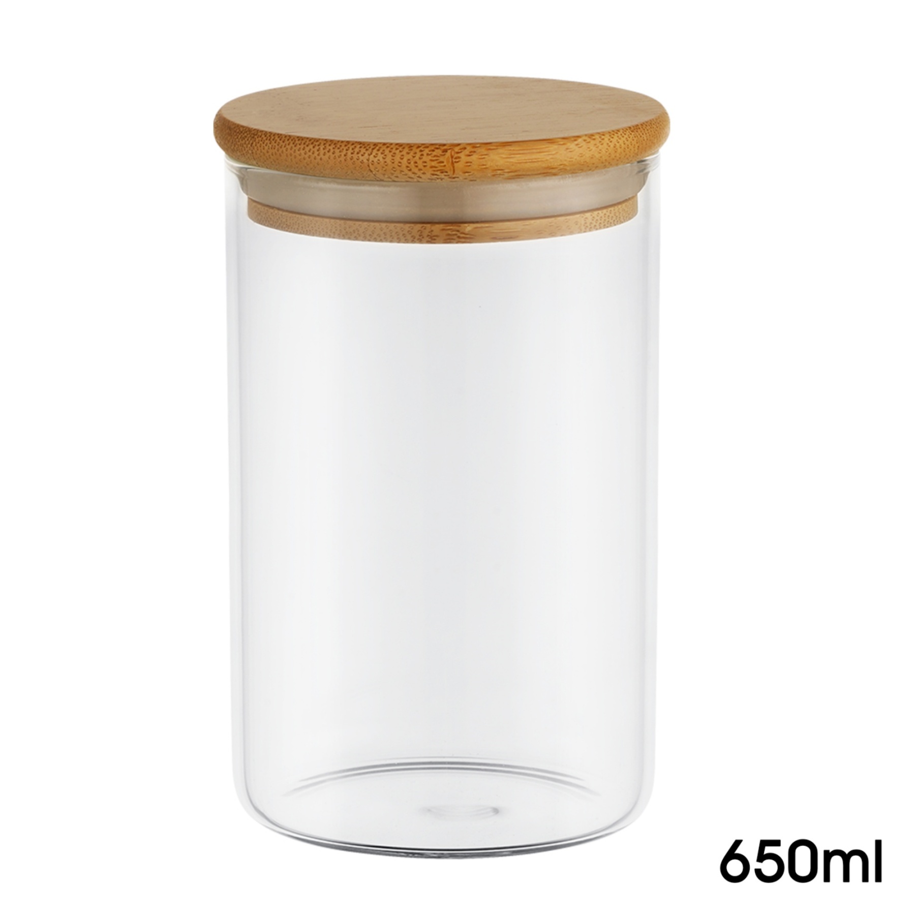6PCs Airtight Glass Preserving Jars Candy Tea Coffee Bean Storage Container Canning Bottle Food Container