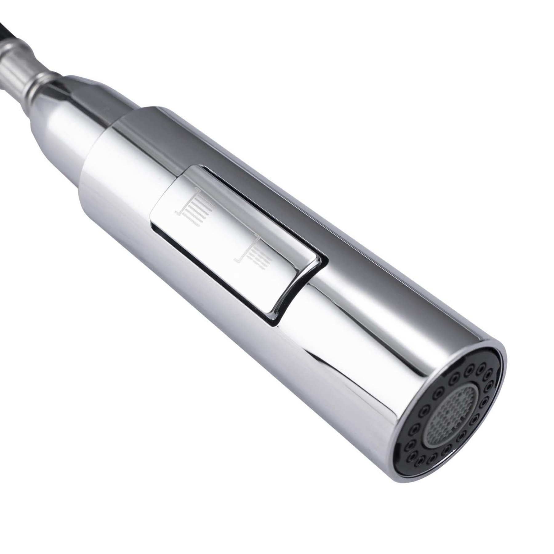 2 Functions Chrome Pull-Out Kitchen Sink Basin Mixer Tap Swivel Spout Faucet 