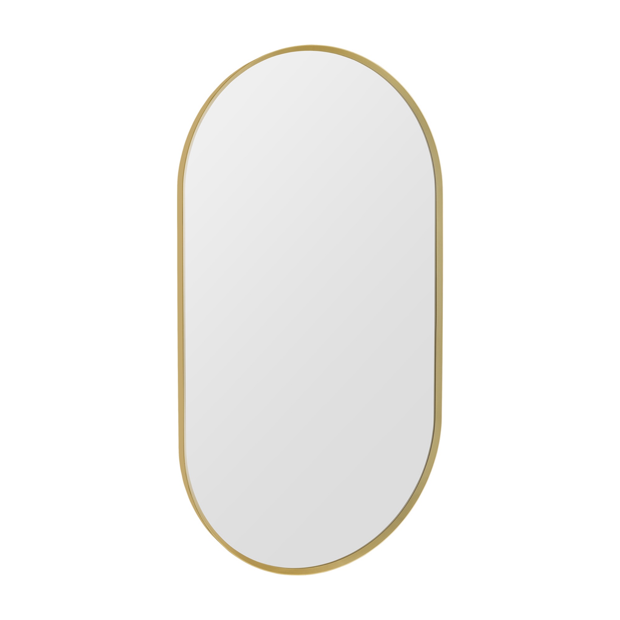 Bathroom Aluminium Framed Oval Mirror Vanity Basin Wall Mounted Makeup Mirror Gold/Black