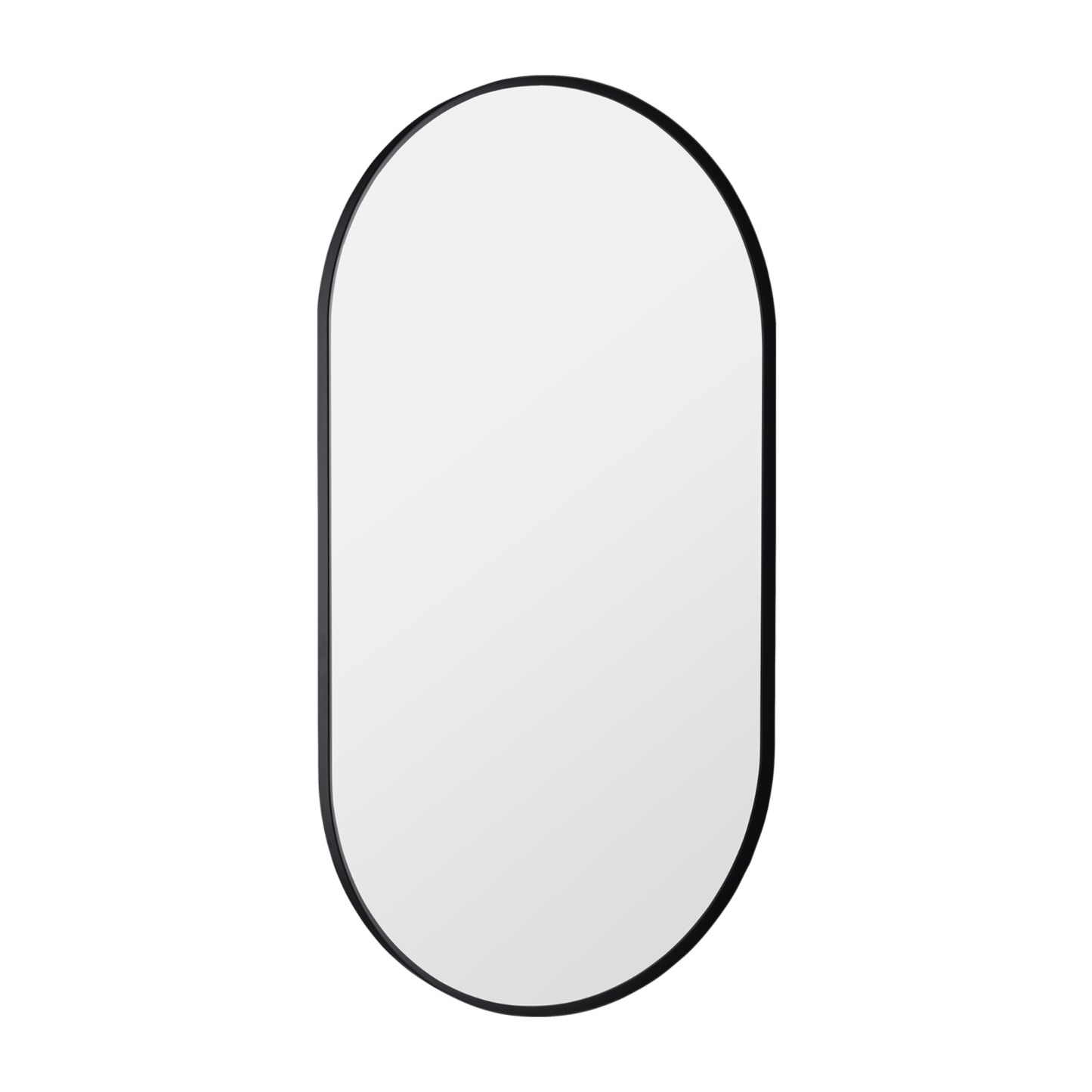 Bathroom Aluminium Framed Oval Mirror Vanity Basin Wall Mounted Makeup Mirror Gold/Black