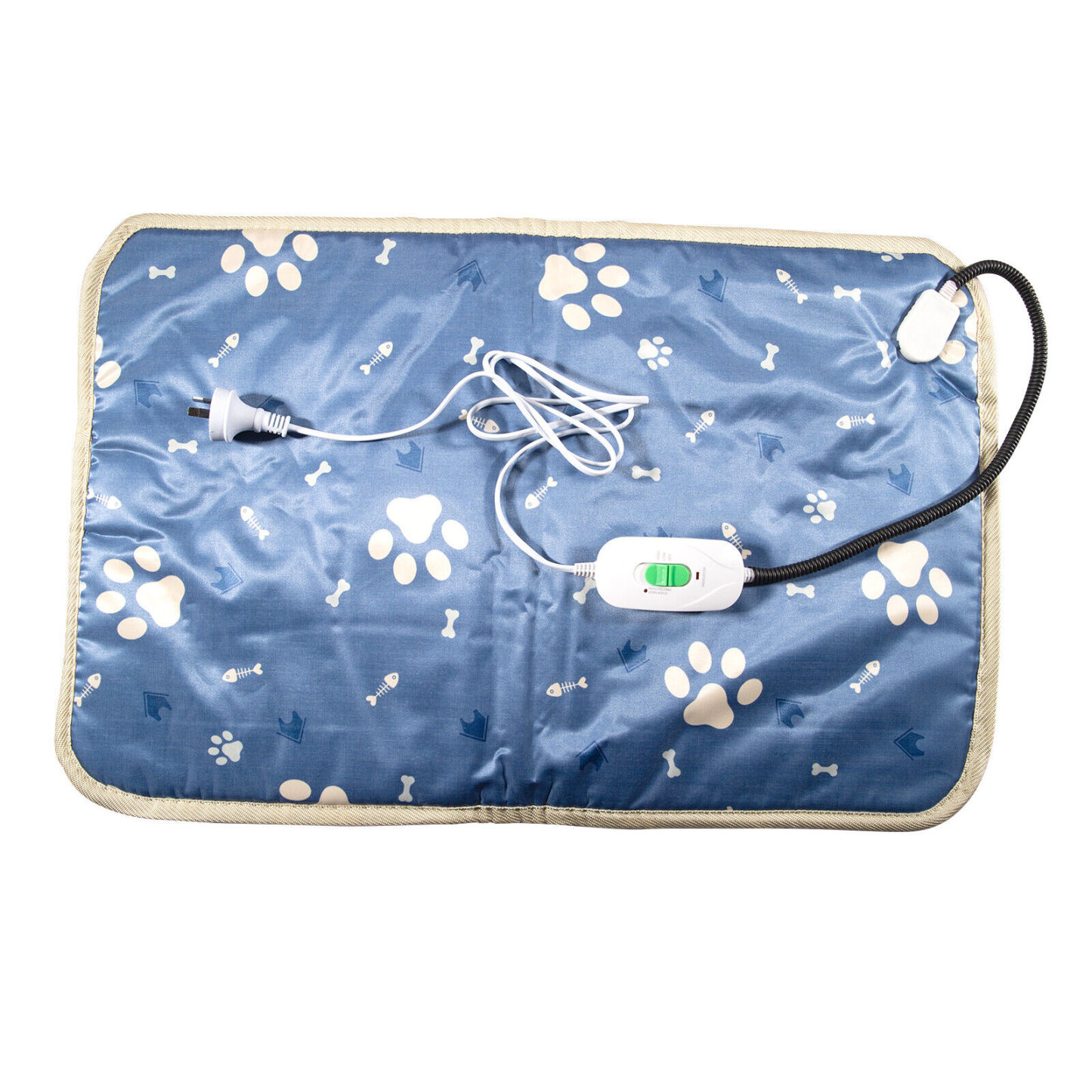 70CM 35-60℃ Pet Electric Heated Pad Mat Heating Blanket Bed Overheat Protection