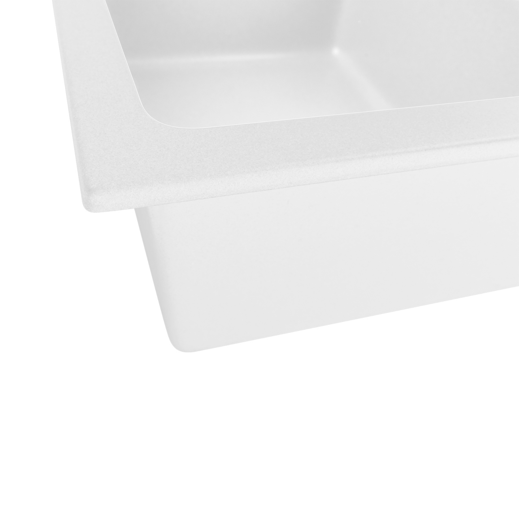 1160mm Granite Quartz Stone Kitchen Sink Double Bowls Drainboard Drainer Under/Top-Mount Black/White