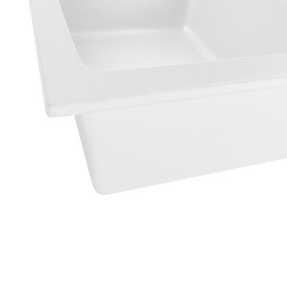 1160mm Granite Quartz Stone Kitchen Sink Double Bowls Drainboard Drainer Under/Top-Mount Black/White