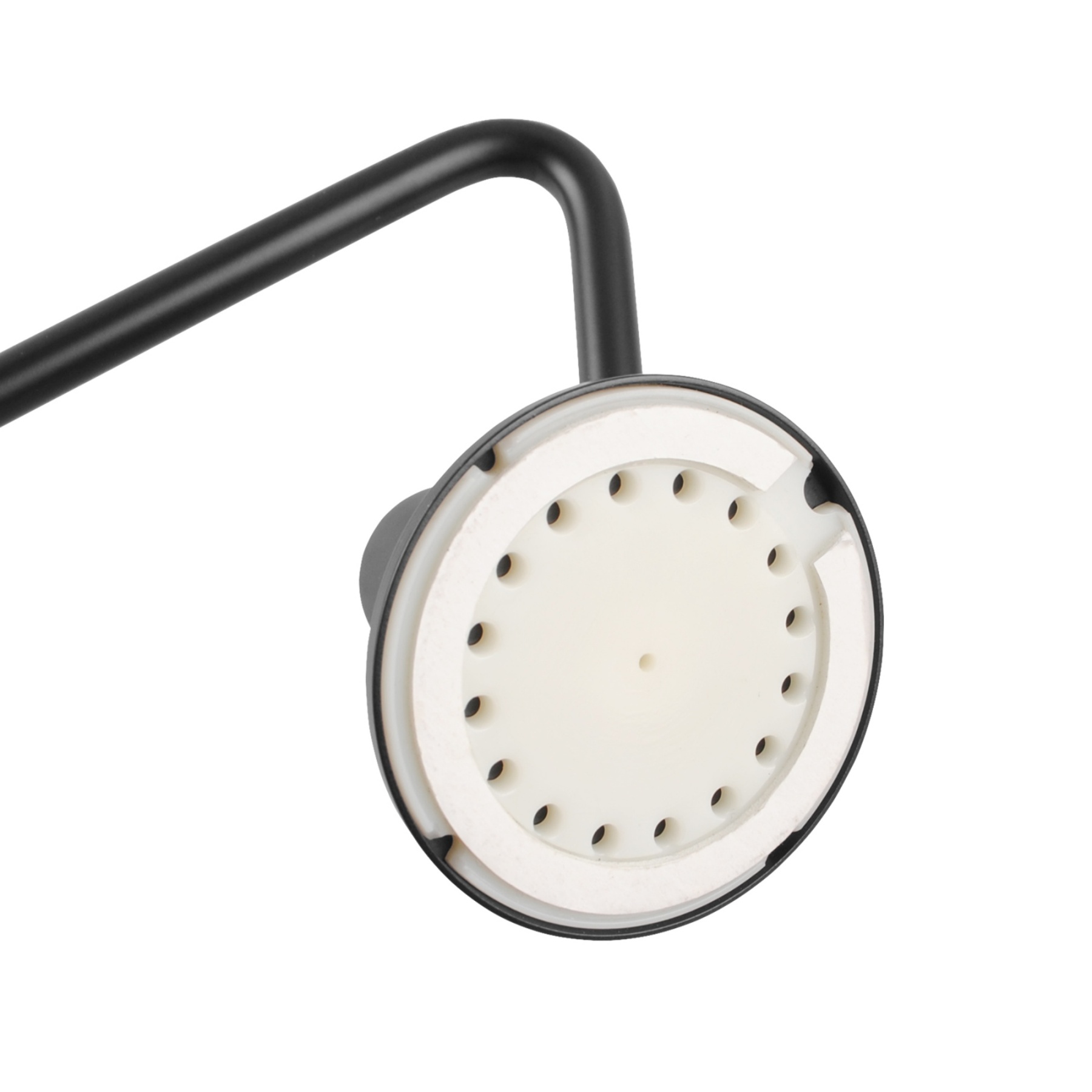 600mm Round Stainless Steel Single Towel Rail Rack Bathroom 1 Bar Towel Clothes Hanger Holder Black