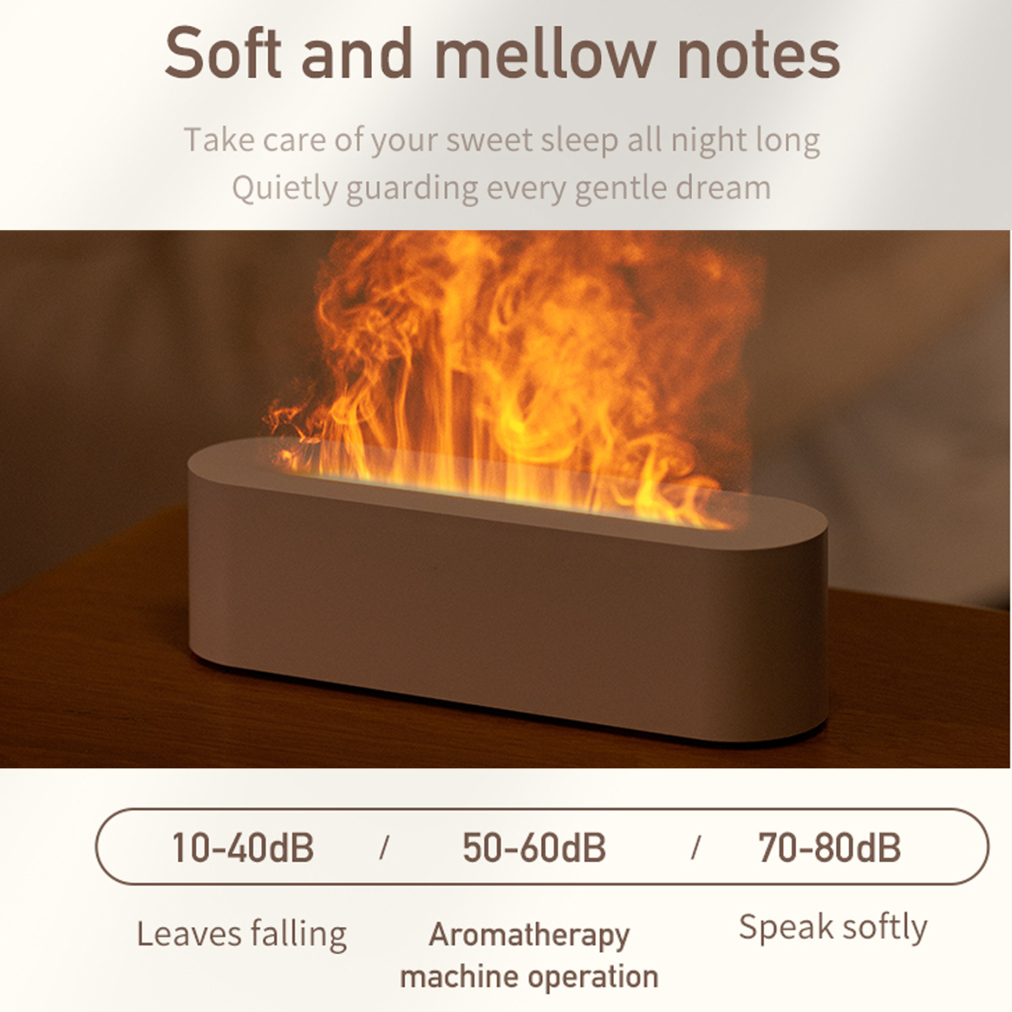 USB Ultrasonic Aroma Air Humidifier Flame Light Purifier Essential Oil Diffuser