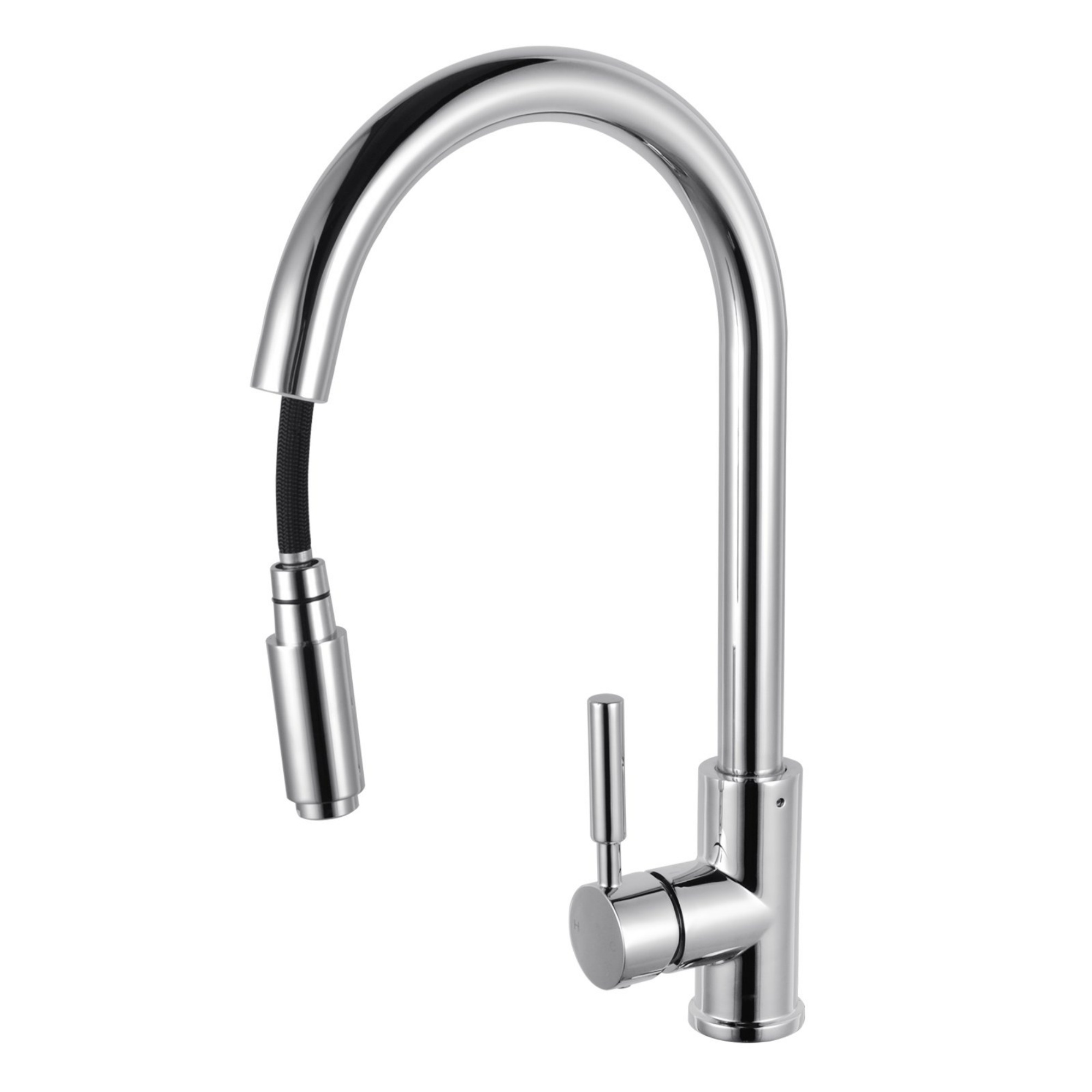 360° Swivel Pull Out Spout Kitchen Mixer Tap Kitchen Basin Sink Faucet Chrome / Matte Black / Brushed Yellow Gold